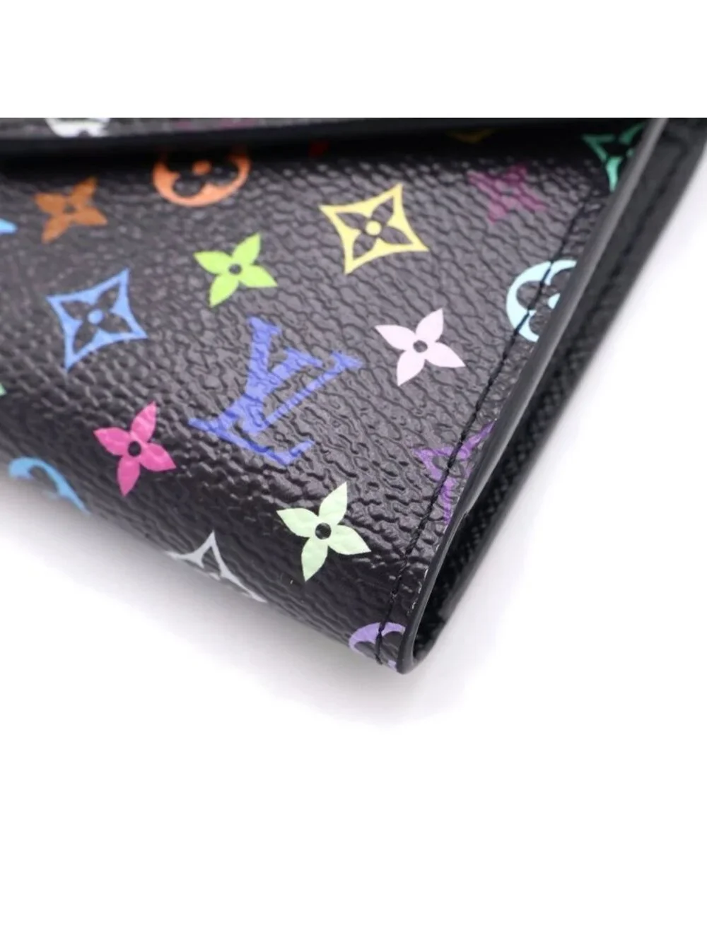Louis Vuitton Multi Monogram Portefeuille Victory Tri Foldwallet Black Wallet